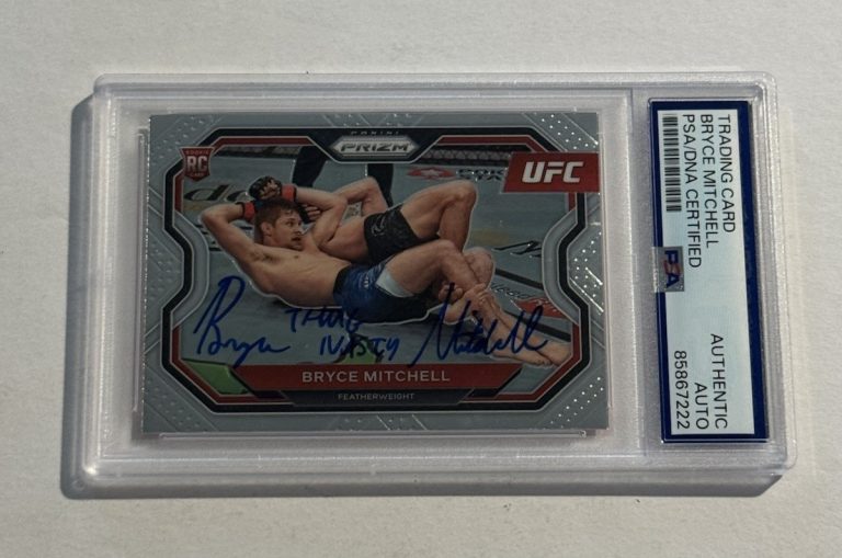 Bryce Mitchell Auto Signed 2021 Panini Prizm UFC #144 RC 