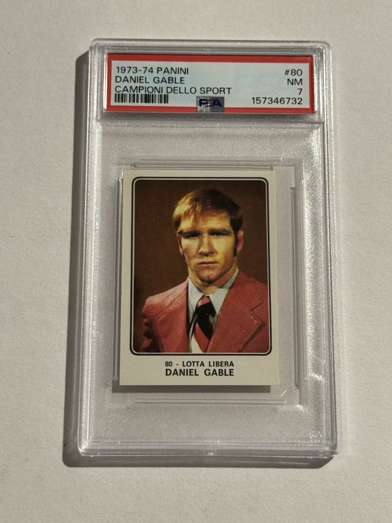 Dan Gable Panini Campioni Dello Sport 1973-74 Olympic Wrestling PSA 7  POP 3