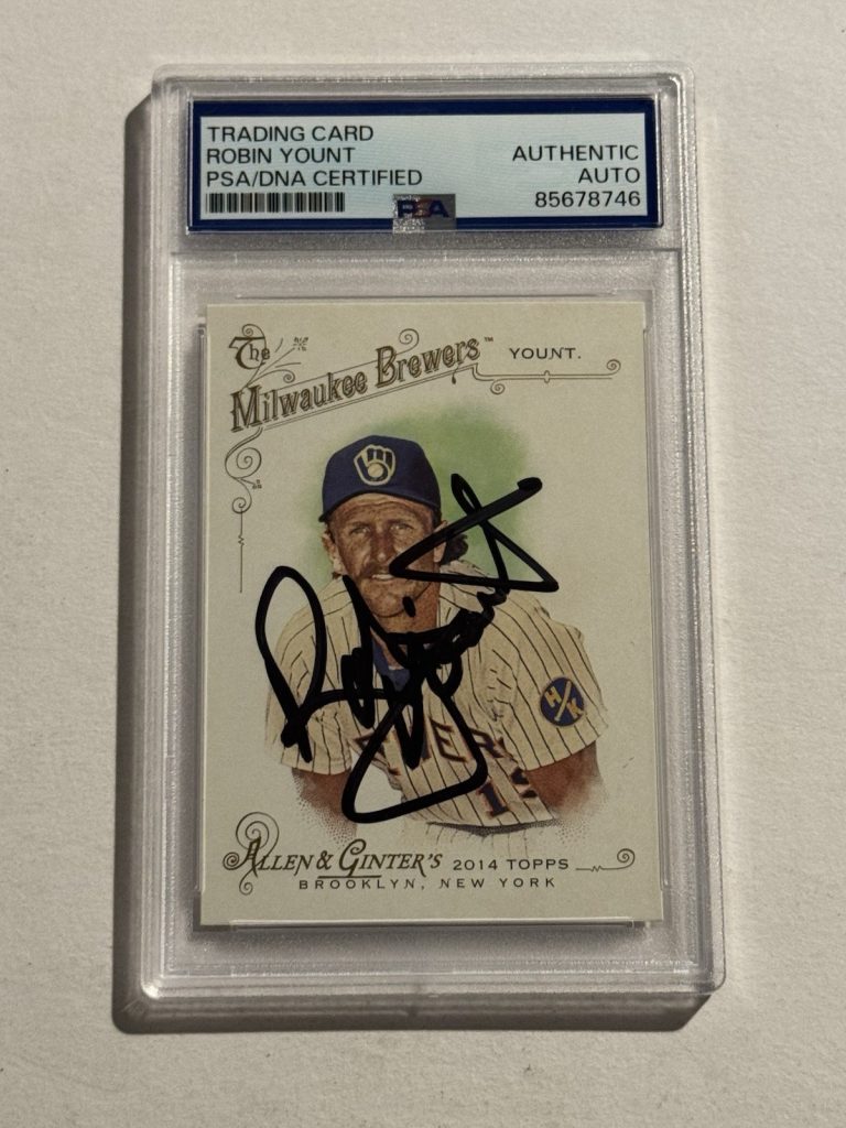 2014 Topps Allen & Ginter #205 Robin Yount Signed Auto Milwaukee Brewers PSA