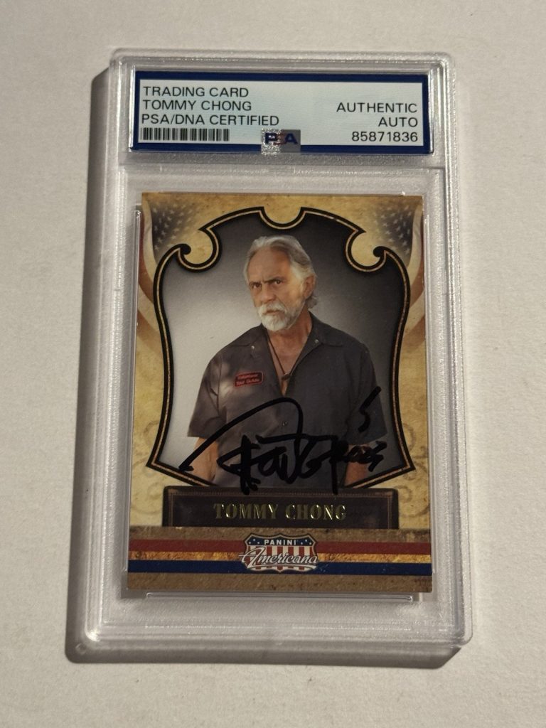 Tommy Chong Signed 2011 Panini Americana PSA/DNA Cheech & Chong DOUBLE SIGNED SP