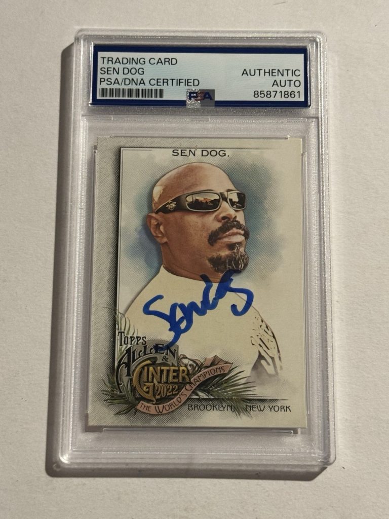 Sen Dog Signed Auto 2022 Topps Allen & Ginter #255 - Rapper Cypress Hill PSA