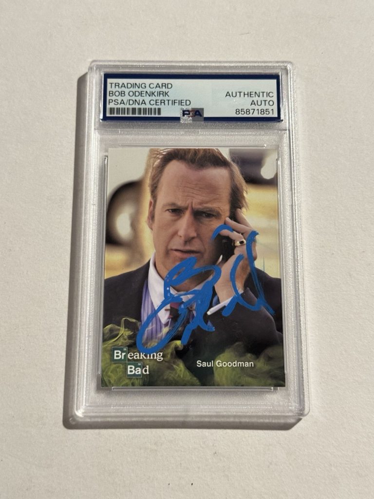 Bob Odenkirk 2014 Cryptozoic Breaking Bad Better Call Saul #7 Signed RC Card PSA