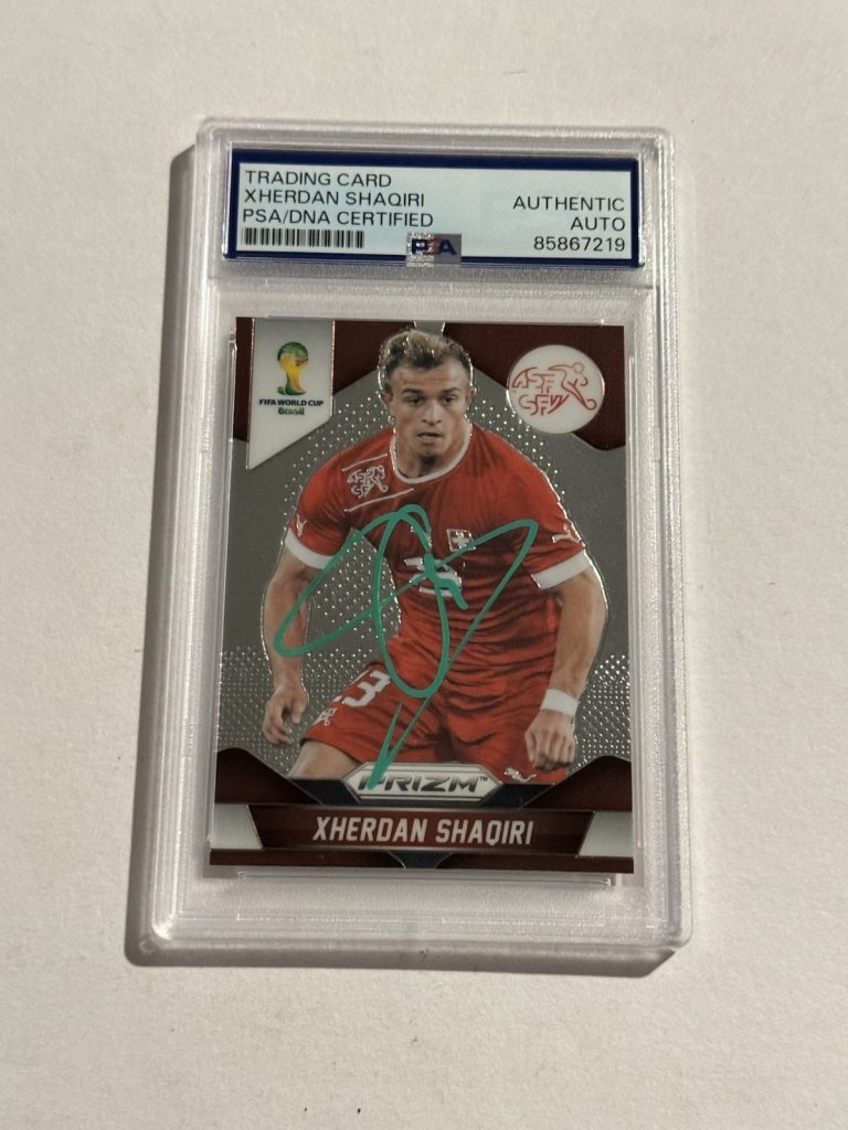 2014 Panini Prizm FIFA World Cup Xherdan Shaqiri SIGNED AUTO Switzerland 186 PSA