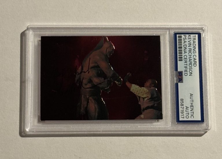 Kevin Michael Richardson Signed Auto 1995 Skybox Mortal Kombat #F3 Red Foil PSA