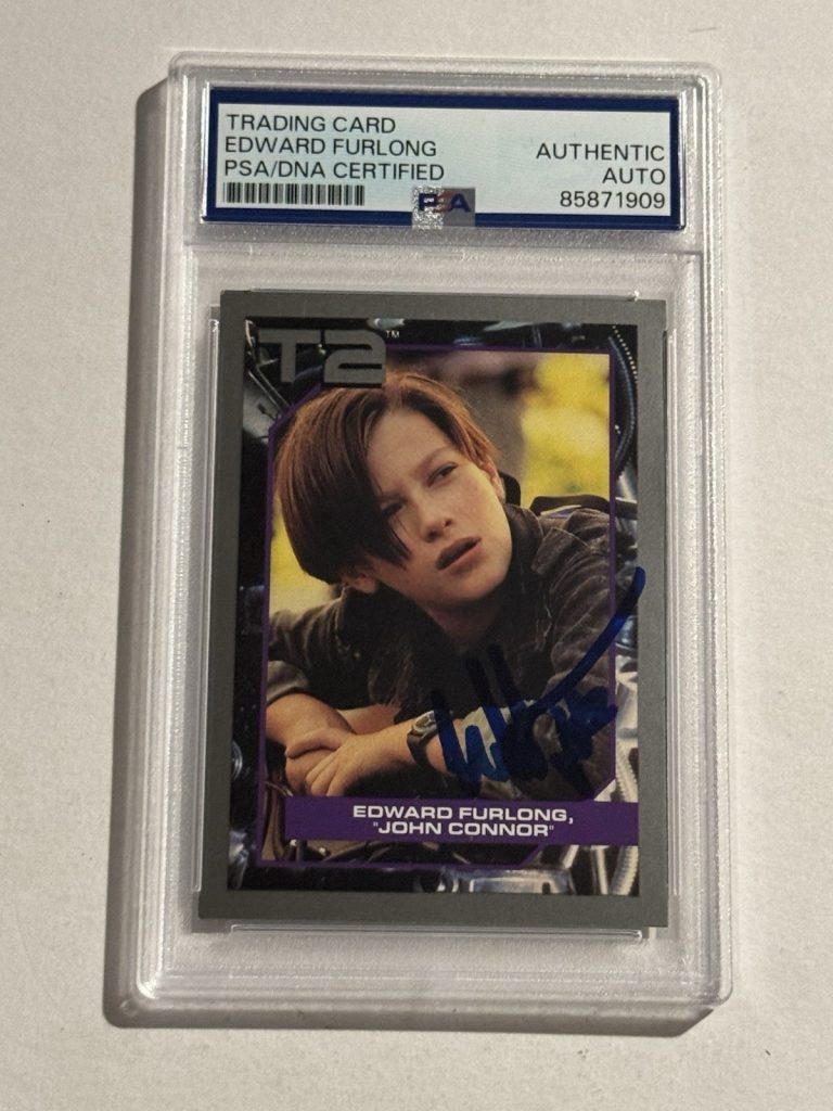 Edward Furlong Signed Auto Terminator 2 Judgment Day 1991 #136 John Connor PSA