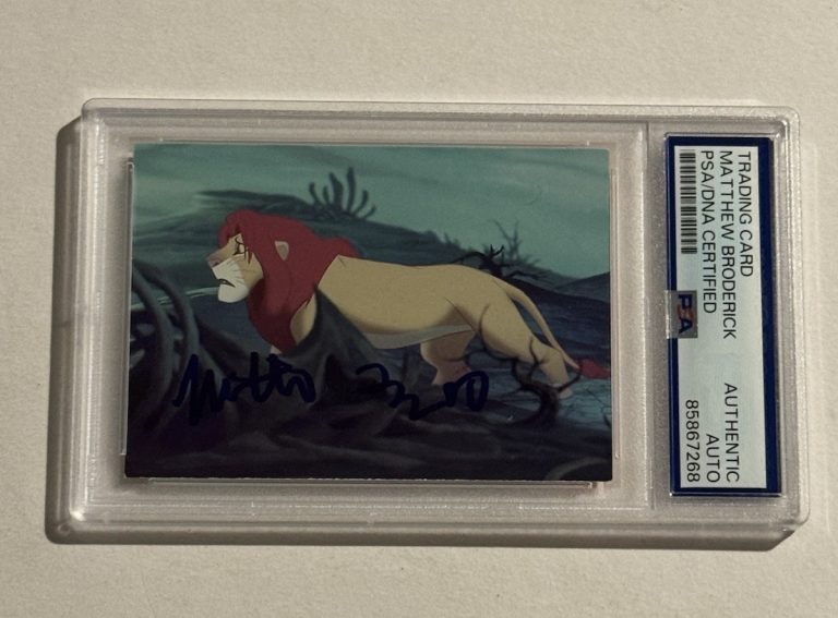 Matthew Broderick Signed Auto 1994 Skybox The Lion King #53 Simba PSA