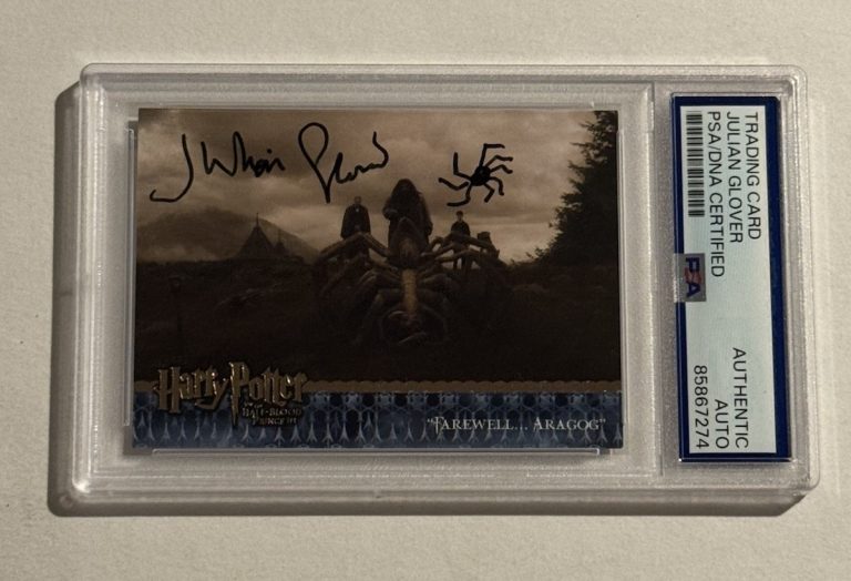 JULIAN GLOVER Signed Auto 2007 ARTBOX Harry Potter HBP Farewell Aragog PSA