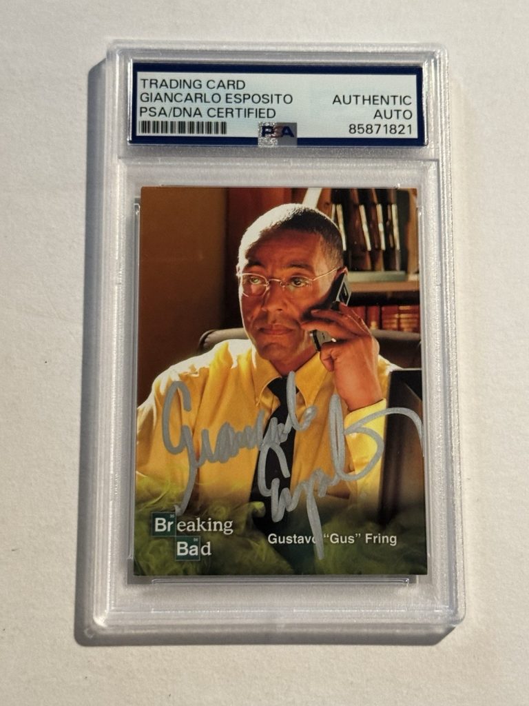 GIANCARLO ESPOSITO SIGNED AUTO RC 2014 Cryptozoic Breaking Bad Gus Fring #8 PSA