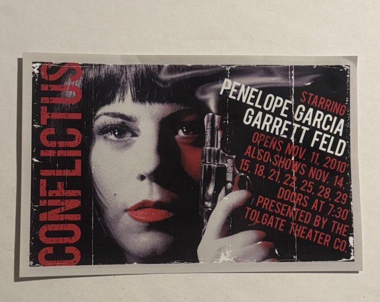 CRIMINAL MINDS SHOW PRODUCTION USED PROP PLAY FLYER AUTOGRAPHED GARCIA