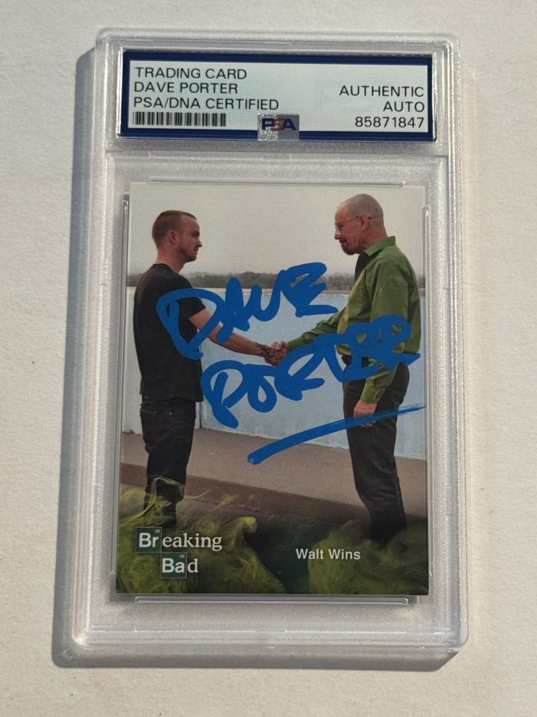 DAVE PORTER SIGNED AUTO 2014 Cryptozoic Breaking Bad Composer Rare #89 PSA