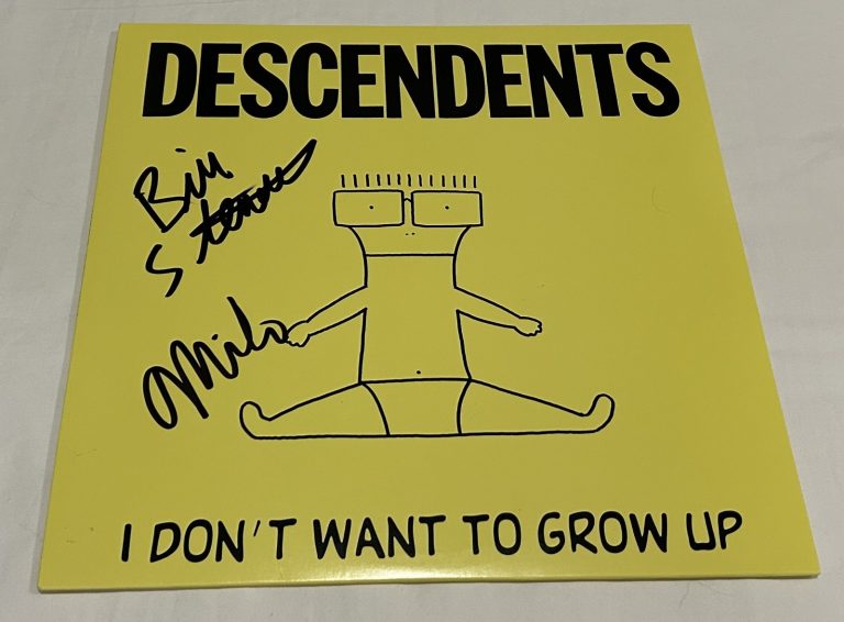 DESCENDENTS SIGNED I DON'T WANT TO GROW UP VINYL RECORD JSA