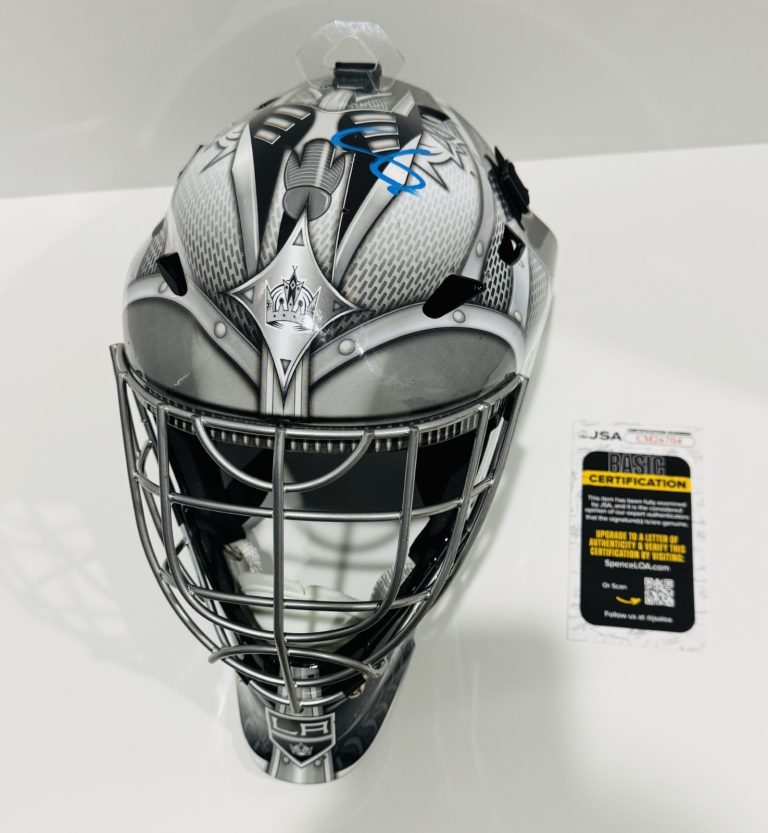 JONATHAN QUICK SIGNED FS YOUTH LOS ANGELES KINGS GOALIE MASK HELMET JSA COA