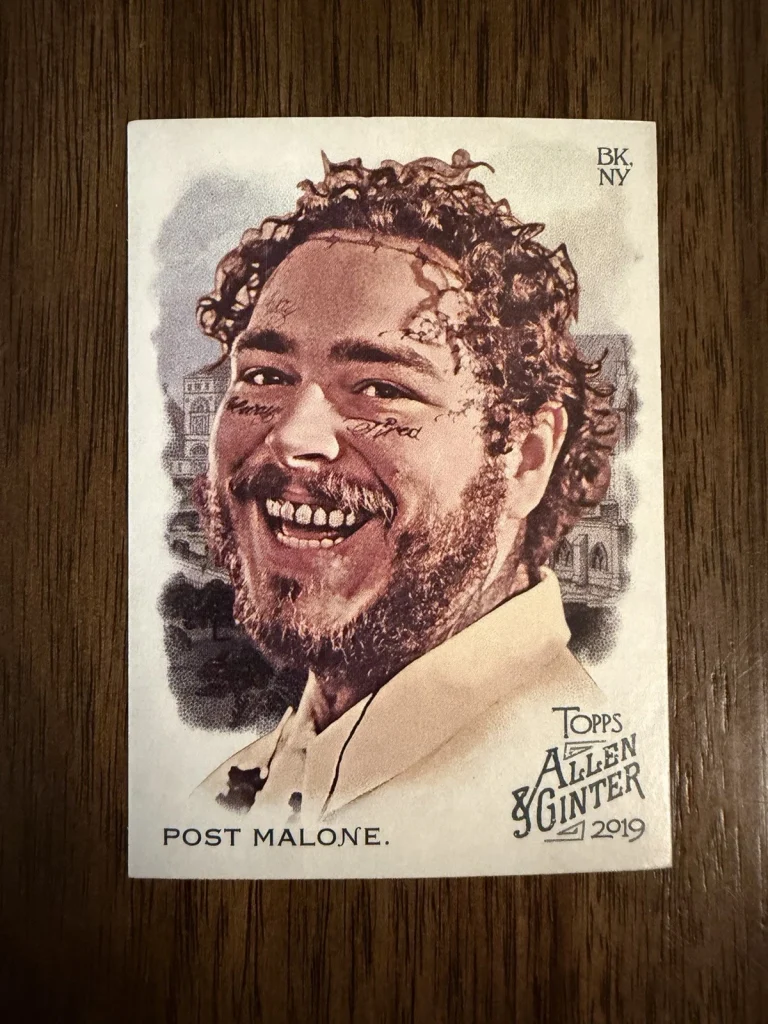 2019 Topps Allen & Ginter Card Post Malone #176 And