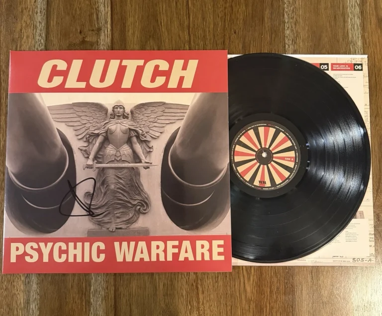 Jean-Paul Gaster ‘Clutch’ Band Drummer Signed Vinyl Album ‘Psychic Warfare’