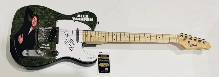 ALEX WARREN SIGNED CUSTOM YOU'LL BE ALRIGHT KID ELECTRIC GUITAR ORDINARY JSA COA