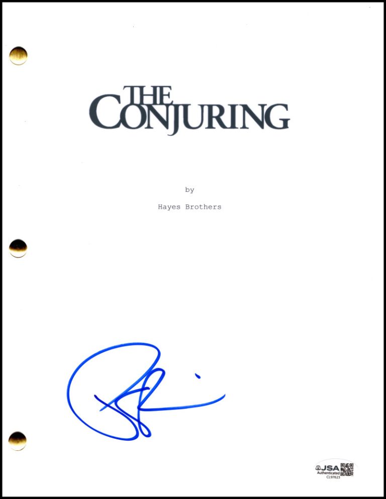 Patrick Wilson Signed Autograph The Conjuring Movie Script Screenplay w/ JSA COA