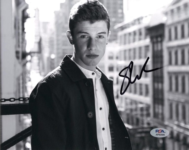 Shawn Mendes Signed Autograph 8x10 Photo - Handwritten Illuminate Wonder PSA COA