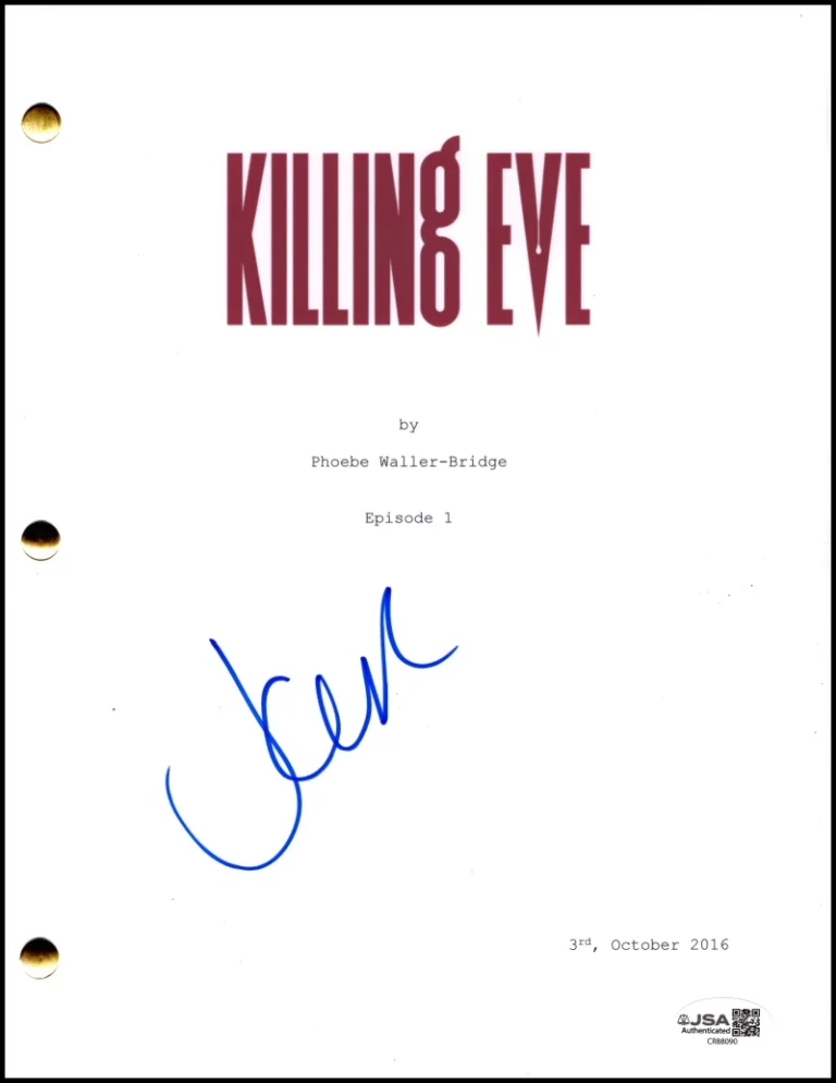 Jodie Comer Signed Autograph Killing Eve Full Pilot Script Screenplay JSA COA