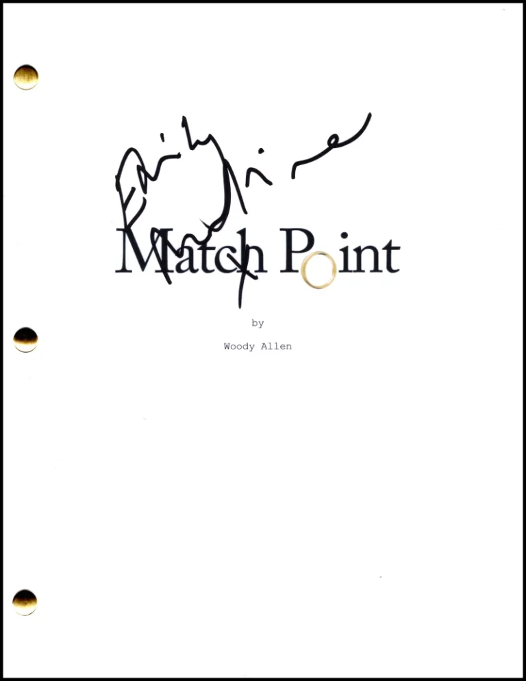 Emily Mortimer Signed Autograph Woody Allen Match Point Full Script Screenplay