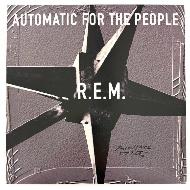 Michael Stipe REM Signed Autograph Automatic for the People Album Record Beckett