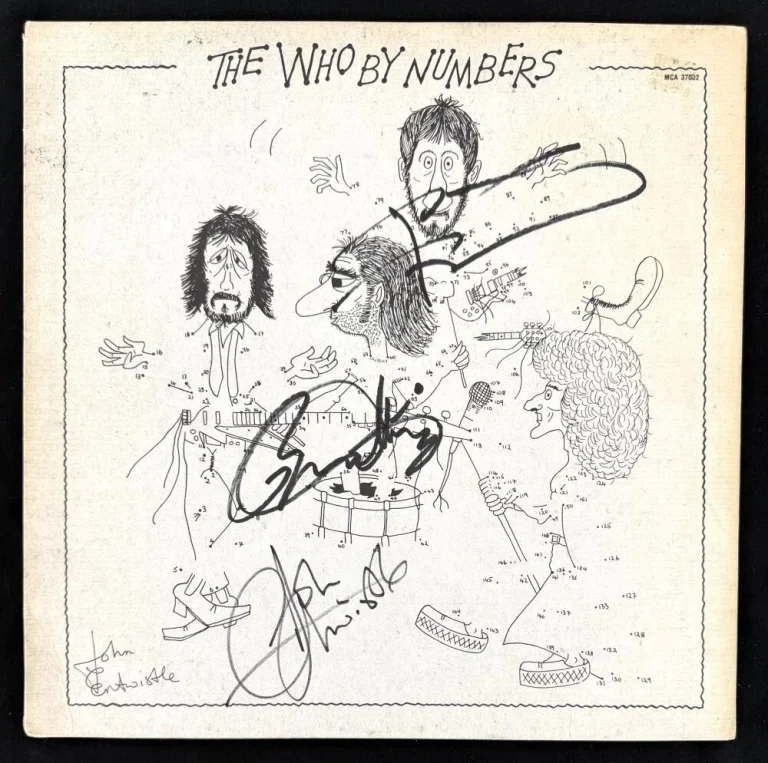Pete Townshend Roger Daltrey Entwistle Signed Autograph The Who Album LP BAS COA