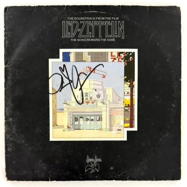 Robert Plant Signed Autograph Led Zeppelin The Song Remains the Same Album JSA