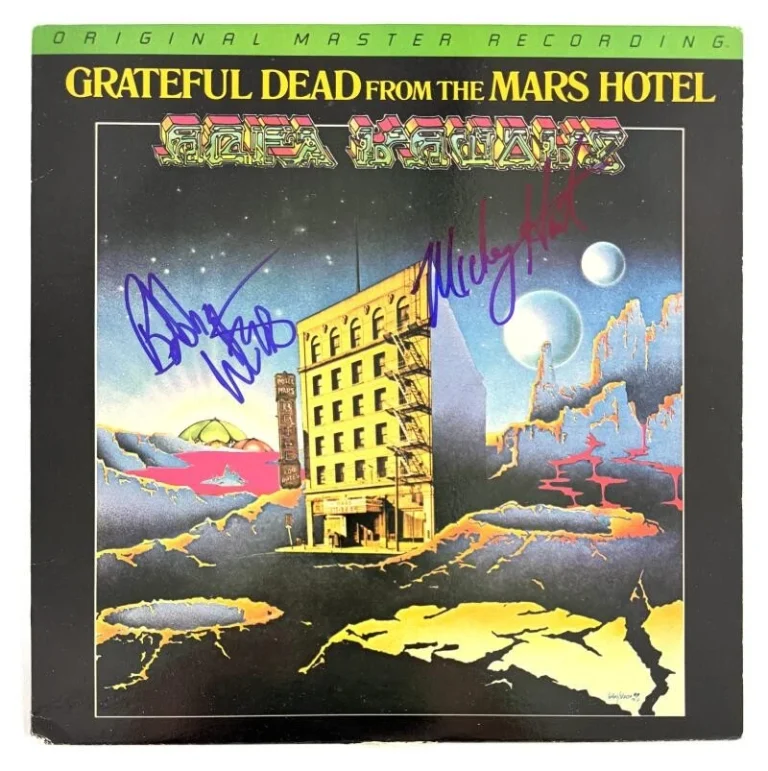 Bob Weir & Mickey Hart Signed Autograph Grateful Dead Mars Hotel Album BAS COA