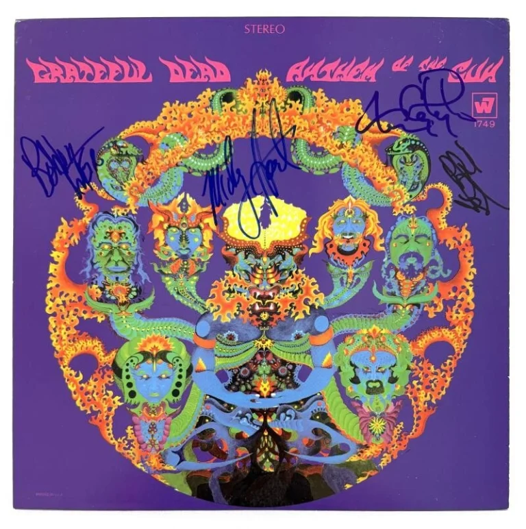 Grateful Dead Band Signed Autograph Album Record - Bob Mickey Tom Phil - BAS COA