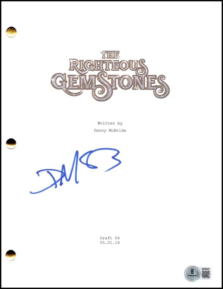 Danny McBride Signed Autograph The Righteous Gemstones Script Screenplay BAS COA