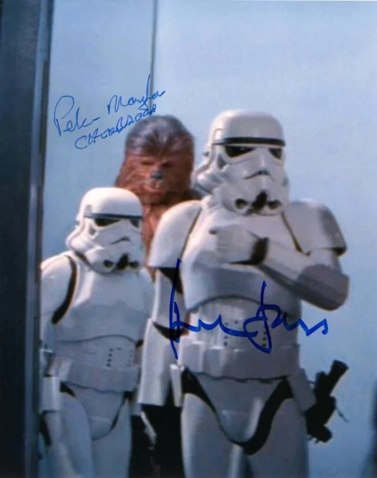 Harrison Ford & Peter Mayhew Signed Autograph 8x10 Photo - Star Wars JSA COA