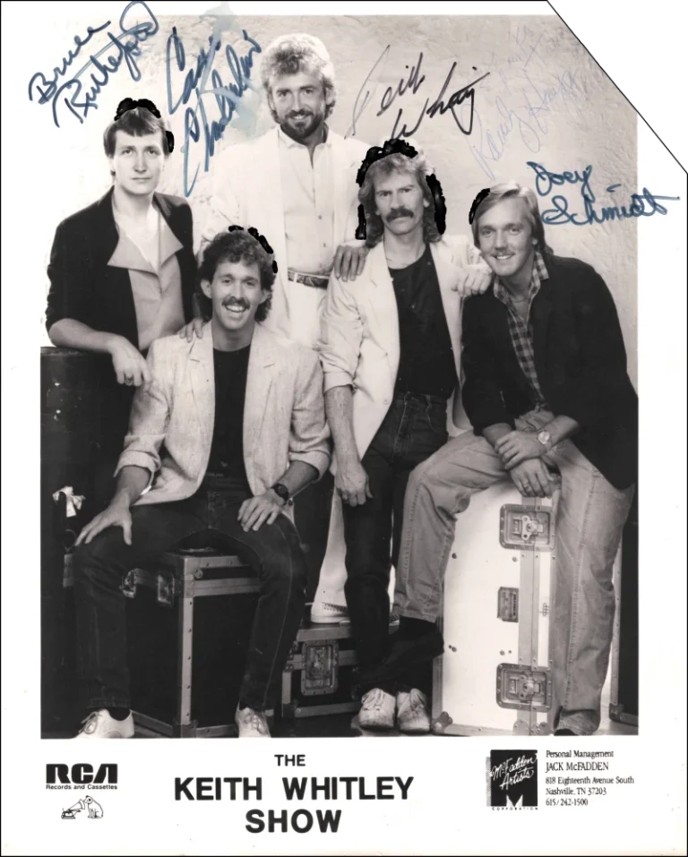 Keith Whitley Show Signed Autograph 8x10 Promo Photo - Clipped Corner JSA COA