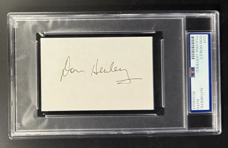 Don Henley Signed Autograph PSA/DNA COA Slabbed Eagles Cut Signature Card Rare