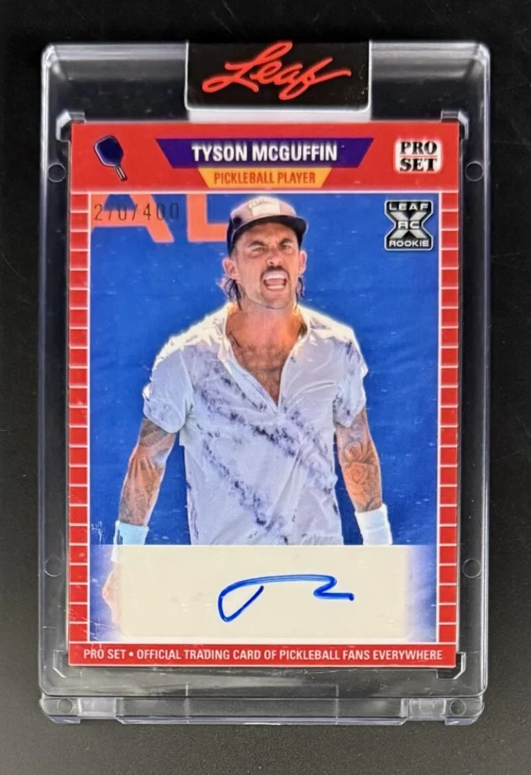 Tyson McGuffin Signed Autograph Leaf Pro Set Limited Trading Card Pickleball B