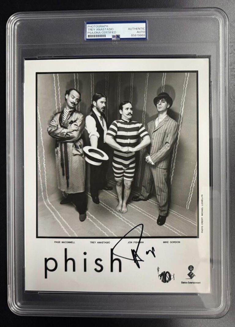 Trey Anastasio Phish Signed Autograph PSA/DNA COA Slabbed Hoist 8x10 Photo