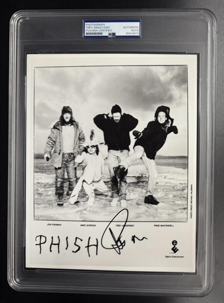 Phish Trey Anastasio Signed Autograph Original Promo PSA/DNA COA 8x10 Slab Photo