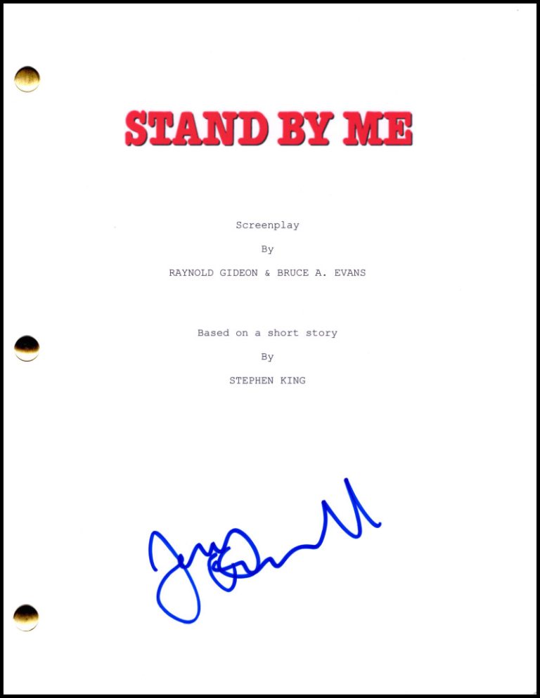 Jerry O'Connell Signed Autograph Stand By Me Full Script Screenplay  Vern Tessio