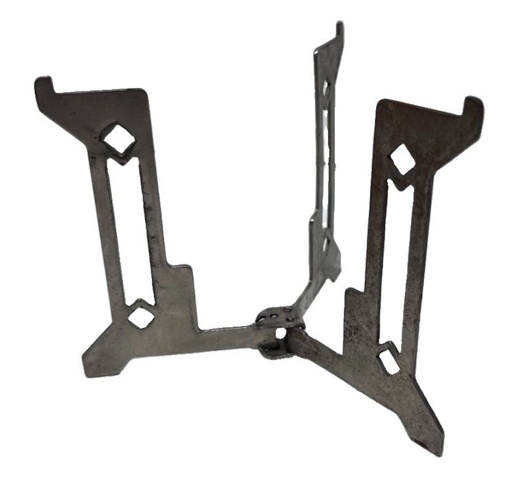 VINTAGE Camping Alcohol Stove Cross Stand Stainless Steel Folding Boiler Rack