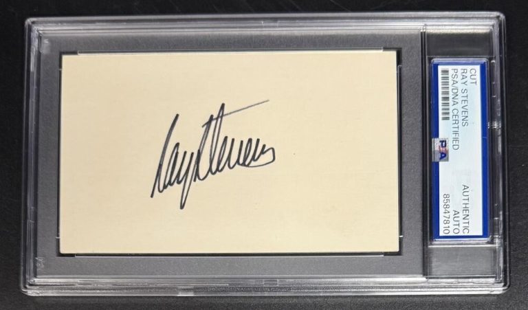 Ray Stevens Signed Autograph PSA/DNA Slabbed Encapsulated Cut Note Card Rare