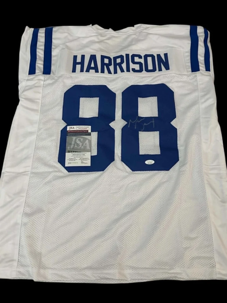 Marvin Harrison Indianapolis Colts HOF Super Bowl Signed Autograph Jersey JSA