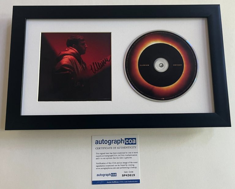 ILLENIUM SIGNED ODYSSEY FRAMED & MATTED CD & AUTOGRAPH COA ACOA