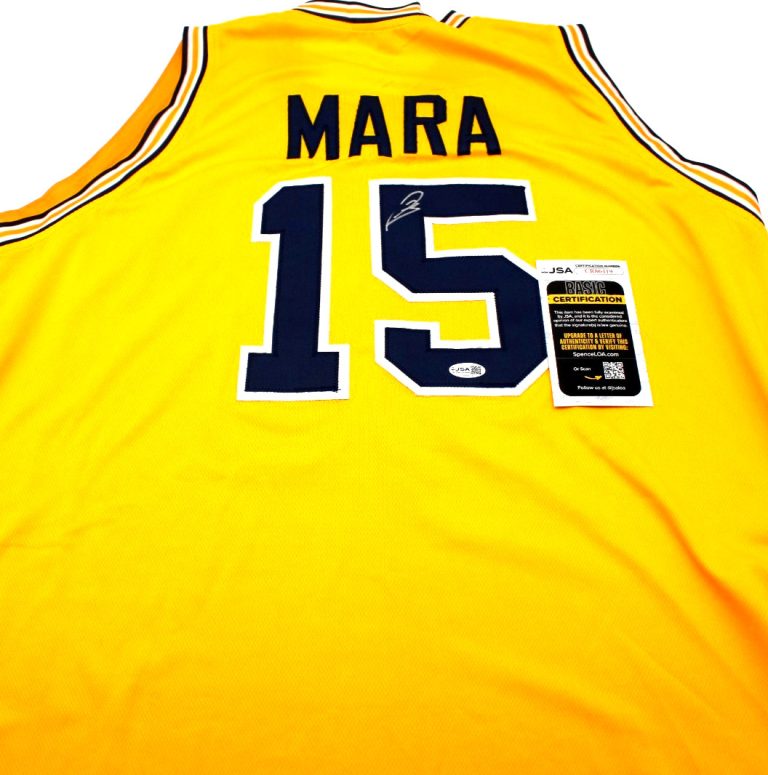 Aday Mara Signed Custom Michigan Wolverines Basketball Jersey w/JSA COA CR86419