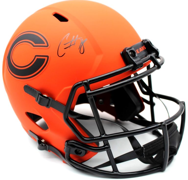 Caleb Williams Chicago Bears Signed Full Size Rave Helmet w/JSA COA CR86524