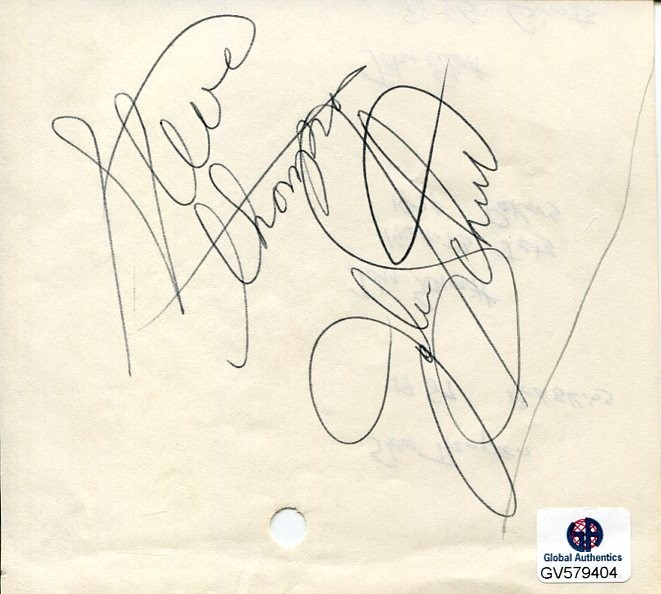 Steve Thompson Was Redskins John Schmitt NY Jets Super Bowl III Signed Autograph