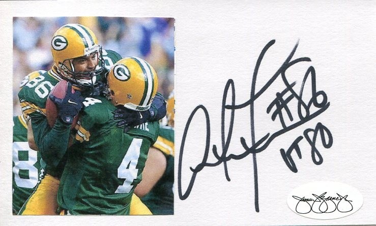 Antonio Freeman Virginia Tech Green Bay Packers Super Bowl Signed Autograph JSA