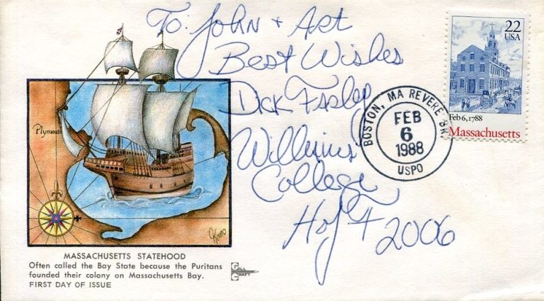 Dick Farley Williams College HOF San Diego Chargers Signed Autograph JSA