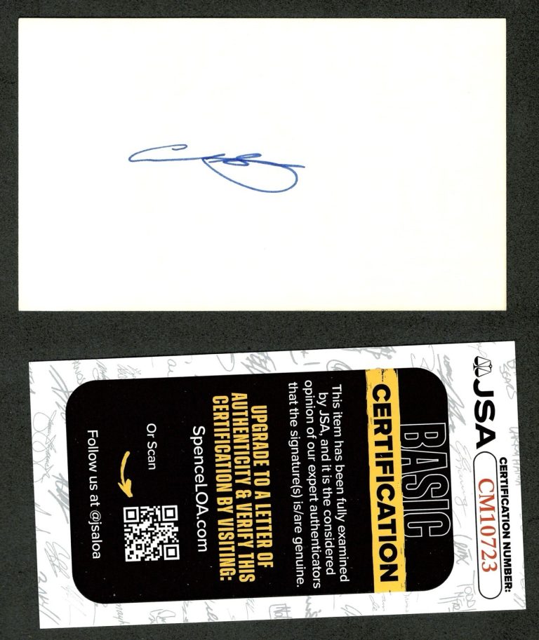 Carl Sagan Signed Autographed 3x5 Card JSA Cert Cosmos Contact Astronomer
