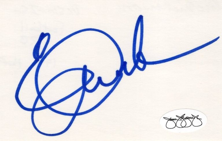 Eric Dickerson St. Louis Rams Colts SMU Mustangs HOF Signed Autograph JSA