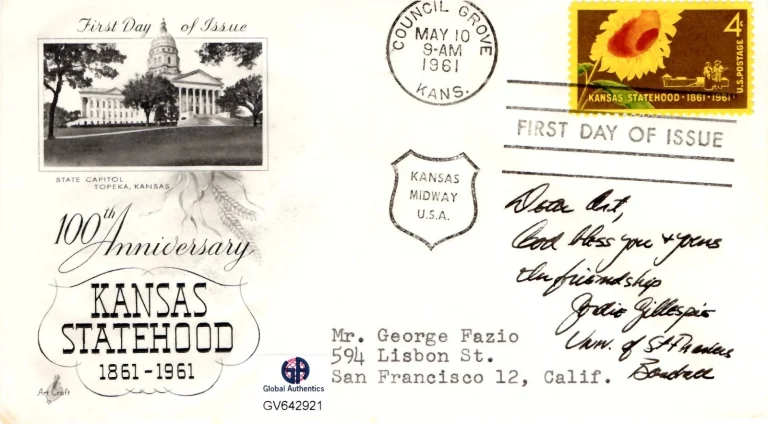 Gordie Gillespie University of St. Francis Baseball HOF Signed Autograph GAI