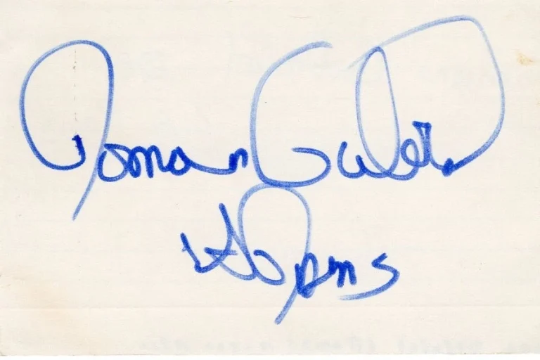 Roman Gabriel LA Rams Philadelphia Eagles NC State HOF Signed Autograph