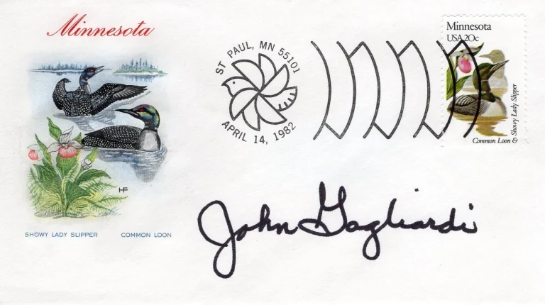 John Gagliardi Saint John's Johnnies Carroll College HOF Signed Autograph FDC